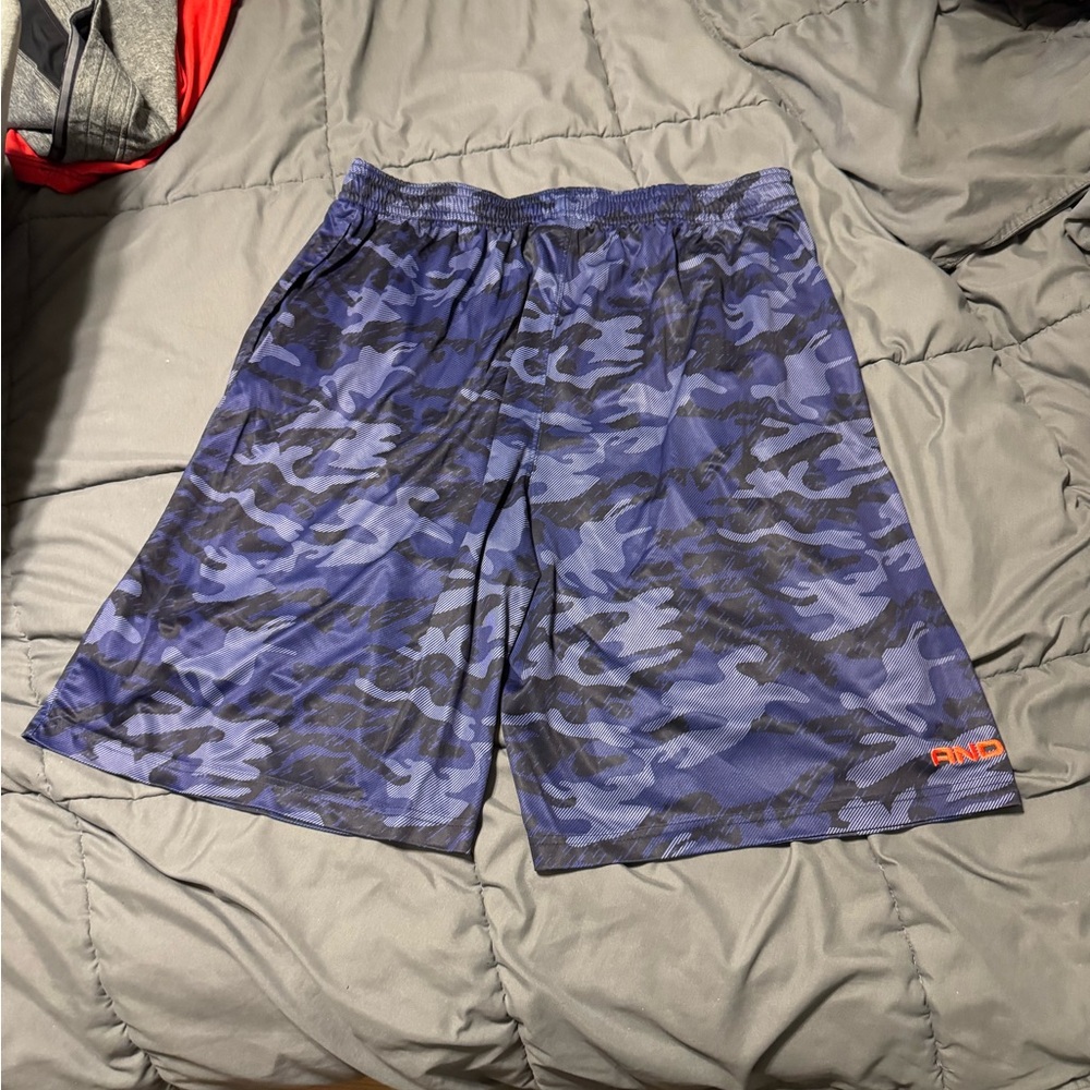 Big and tall AND1 Blue Camo Shorts